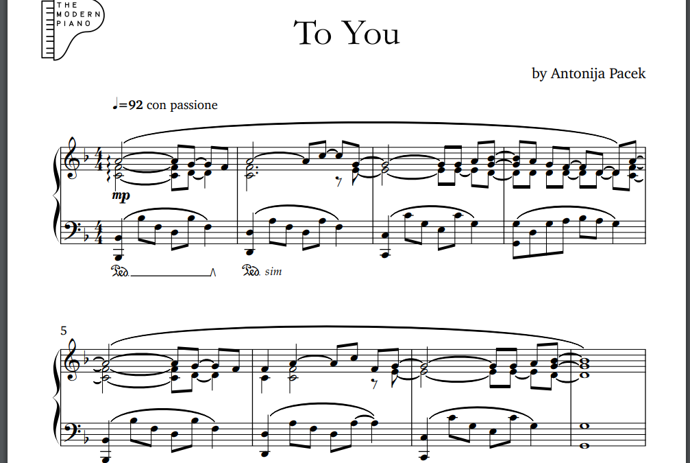 “To You” score is out
