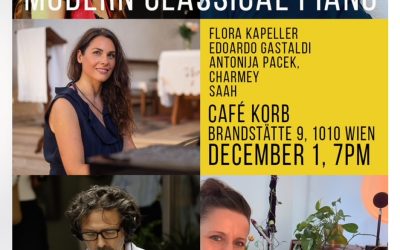 Our next concert will be on Dec. 1st at Cafe Korb in Vienna